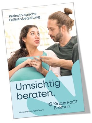 Ein Paar - Sie ist schwanger - in einem ernsten Gespräch - Titel: Umsichtig beraten