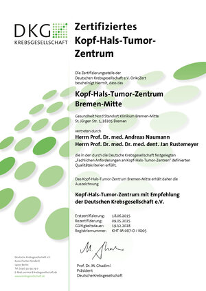 Foto des Zertifikates