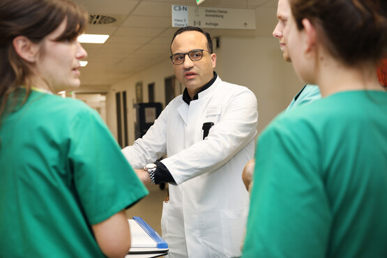 Vorbesprechung für die Visite