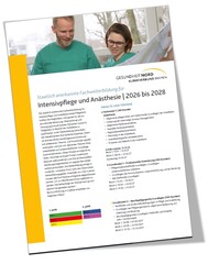 Flyer Intensivpflege und Anästhesie